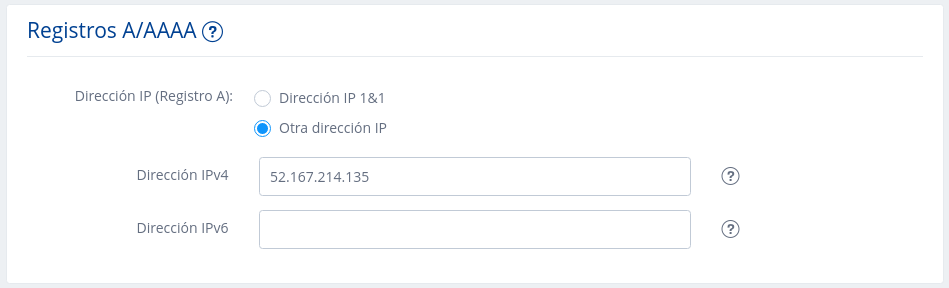 Record A pointing to Gitlab Page server